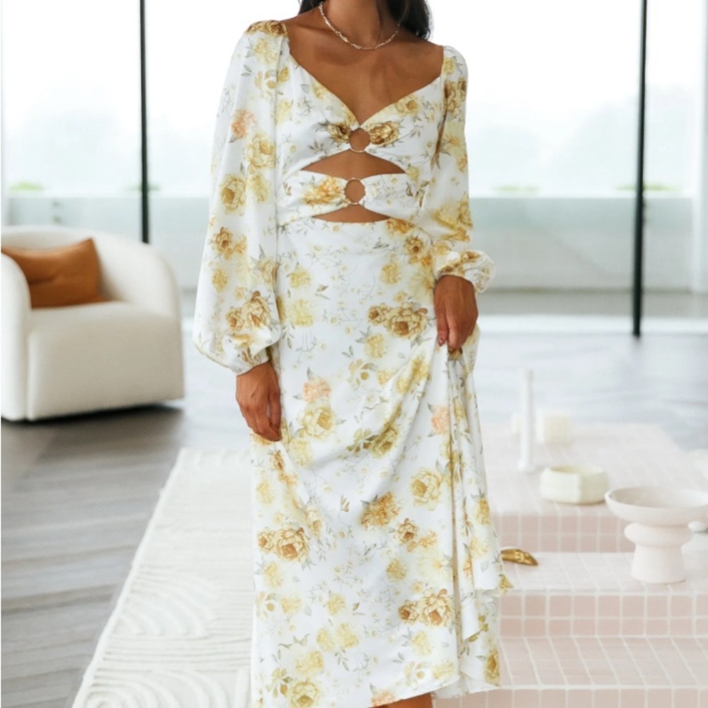 Hello Molly DAYLIGHT WORDS MAXI DRESS FLORAL